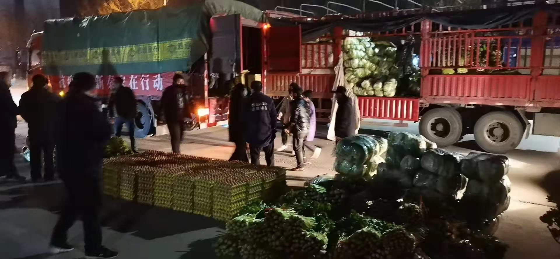 感謝黨和政府對(duì)我公司送來新鮮蔬菜，愿，國(guó)無恙，山河永固，加油，西安！